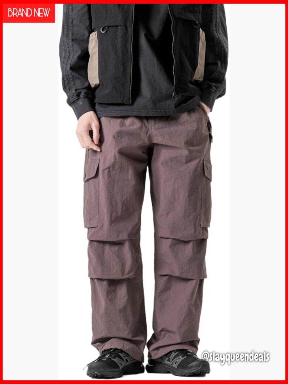 Parachute Cargo Pants Y2K Quick Dry Joggers Waterproof Hiking Work Pants